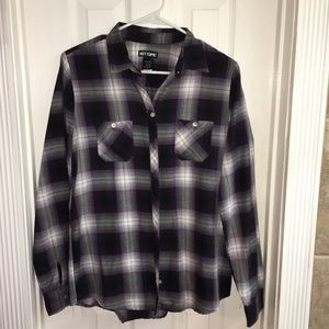 Purple and Black Hot Topic Flannel